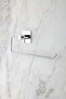 Square Adhesive Chrome Paper Roll Towel Holder, Napkin Holder, Adhesive Design Without Drilling, Bathroom Hanger - 2