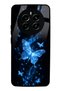 Realme 12 Blue Galaxy Butterfly Design Glossy Phone Case