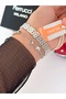 Steel Strap Minimal Case 2 Year Warranty 3 Atm Waterproof Women's Wristwatch + Bracelet Gift - 7
