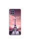 Samsung Galaxy M22 Compatible Paris 3 Design Transparent Case