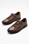 M682 Comfortable Rubber Laced Genuine Leather Men's Shoes - 7