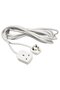KOPPLA Extension cord, earthed white, 5 m