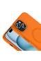 iPhone 15 Compatible Case Magsafe Supported Aris Silicone Cover - Orange - T42740 - 2