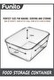 6000 ML / 203 oz / 28 Cup LARGE Glass Food Storage Container with Airtight Locking Lid - 2