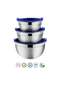 Stainless Steel Food Storage Containers Set of 3 (14cm, 16cm, 18cm) | Airtight Tiffin/Lunch Box with BPA-Free Lids | Durable Steel Snacks Dabba - 5
