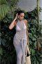 Mink Rando Beach Dress with Tie Detail - 6