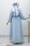 Lavin Seyyar Skirt Suit Tsd260242 Blue - 4