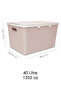 3-Piece Decorative Storage Box - Bathroom Kitchen Organizer with Lid, In-Cabinet Organizer 40Lt Pink - 5