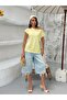 Women's Yellow Casual Knitwear Blouse Frv0190 - 4