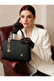 Women's Large Size Multi-Compartment Hand and Shoulder Bag - 2