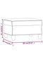 Taburet, crem, 60x50x41 cm, material textil - 7