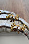 12 Piece Ovally Luxury Presentation Set with Daisy Accessories - 6 Oval Trays and 6 Turkish Delight Containers - 4