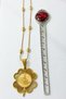 Gold Color Ayetel Kürsi & Ottoman Emblem Clover Design Dorika Stainless Steel Necklace - 4