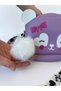 Girl's Shoulder/Crossbody Bag with Figure, Pom-Pom and Patterned Straps - 2
