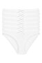 Lycra Lace Bikini Women's Panties White 6-Pack