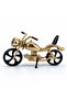 Gold Black Decorative Metal Motorcycle Model Desktop Object - 2