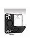 iPhone 14 Pro Max Compatible Magsafe Lens Protection Case + Metal Stand Featured Phone Back Cover with Gift