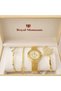 Moments Gold Women Watch Set with Bracelet Luxury Combo - 2