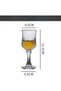 Cordial Glasses with Stem,Glasses | Port glasses | Crystal Shot glasses | Limoncello glasses (Set of 6) - 2