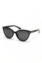 Elvira Black Cat Eye Dark Glass Women's Retro Cat Eye Sunglasses with Gold Detail - 5