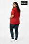 تي شيرت نسائي أساسي مقاس كبير - تي شيرت قطني سادة 3XL-6XL SPR26BTSK510 - 3