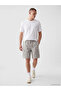 Trendlucky Men's Regular Fit Elastic Waist Cargo Shorts with Difference in Color - 2