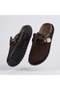 (Bianca) Mesh Closed Toe Casual Women's Slippers Brown
