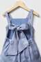 Girl's Fish Embroidered Modal Fabric Summer Jumpsuit with Back Detail - 5