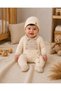 Baby Boy Jumpsuit with Wooden Buttons Premium Jumpsuit and Beanie Set 0-3 Months Newborn Baby Gift - 6