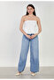 Women's Strapless Balloon Blouse - White - 4