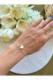 Gold Beaded Goncalı Adjustable Anklet - 3