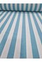 Duck Fabric Has Water and Stain Repellent Properties (Turquoise Blue Striped 100 X 180) - 2