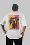 For Dog Lovers 26 White Oversize T-Shirt with Dog Print on the Back 100% Cotton Unisex Dog Lover Premium Design - 2