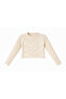 Embossed Pattern Openwork Sweater - 3