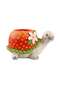 Tortoise With Strawberry Shaped Magnesia Planter 35.5x21.5x20cm - Off White Red - 3