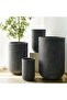Sian Polyresin Planter 40x40x63.5cm - Grey - 5