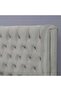 NEPTUNE HEADBOARD VELVET WHITE L-200 : H-125 CM - 4