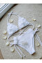 Women's High-Waisted Floral Bikini Set (Without Filling) - 3
