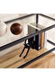 Walter Display Cabinet With 2 Door Melamine - Black Natural - 5