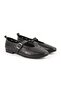 Women's Ballet Flats Laser Cut Perforated Antique Look Single Strap Buckle Comfortable Thermo Sole L081.24500 - 3