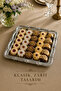 Rose Patterned Tray - Stainless Steel Silver Frame Detailed Coffee and Catering Serving Presentation Tray - 4