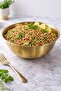 Gold Metal Stainless Steel Deep Bowl with Scale 1400 ml