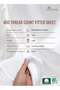 Pure Combed Cotton Super King Fitted Sheet 200x200 cm White, 400 Thread Count Cool Luxury Soft - 5