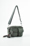 Klinkır Multi-Pocket Water-Resistant Beige Crinkle Shoulder Bag / Shoulder Bag - 3