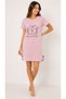 Women's Printed Short Sleeve Nightgown Comfortable Fit Daily Home Dress - 3