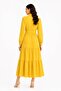 Shirt Dress with Belt Maxi Length Long Sleeved Dress - 3