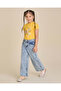 Girls Mustard Printed T-shirt - 5