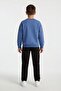 Blue Letter Printed Badili Linen Pants Boys' Suit 24533 - 4