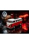 Volkswagen T1 Minibus Diecast Model Car with Special Stand Volkswagen T1 Minibus Red