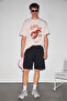 Villena Men's Black Shorts with Elastic Waistband and Stretch Fabric